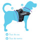 Adjustable Black Dog Harness