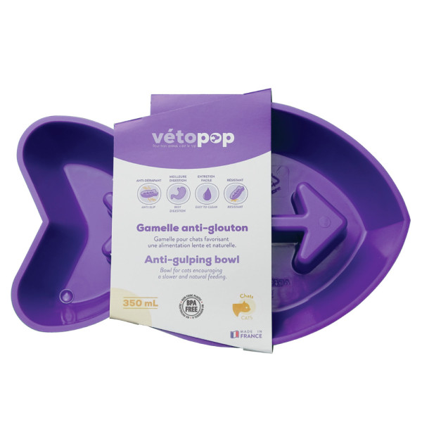 Gamelle anti-glouton chat