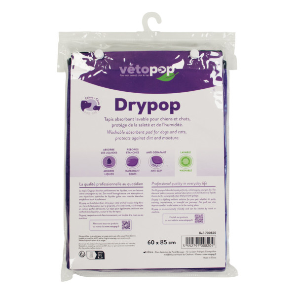 Tapis absorbant et antidérapant pour animaux