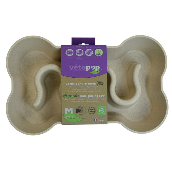 Gamelle anti-glouton BIO chien
