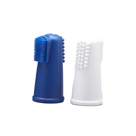 Brosse à dents aux doigts pour chien et chat