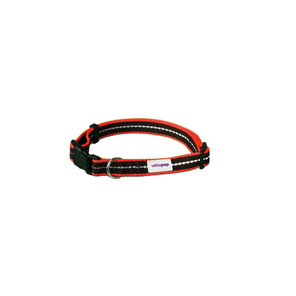 Adjustable Black Dog Collar