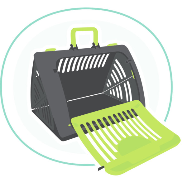 Cage de transport pliable pour petits animaux