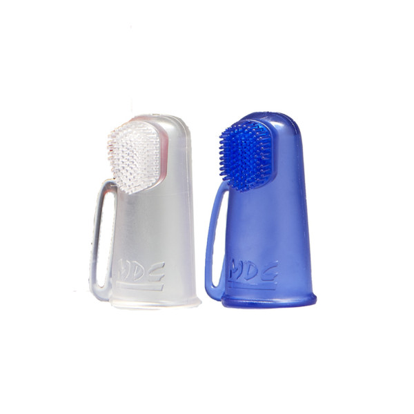 Brosse à dents aux doigts pour chien et chat